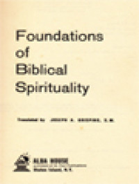 Image of Foundations Of Biblical Spirituality