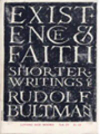 Image of Existence And Faith: Shorter Writings Of Rudolf Bultmann