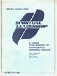 Image of Study Guide For Spiritual Leadership: A Vision For Leaders Of Charismatic Renewal Groups