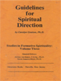 Image of Guidelines For Spiritual Direction: Studies In Formative Spirituality III