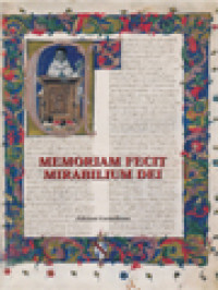 Image of Memoriam Fecit Mirabilium Dei, Scritti In Onore Di Emanuele Boaga, O.Carm / Giovanni Grosso, Wilmar Santin (A cura)