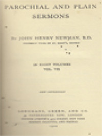 Image of Parochial And Plain Sermons IV