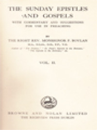 Image of The Sunday Epistles And Gospels II: With Commentary And Suggestions For Use In Preaching