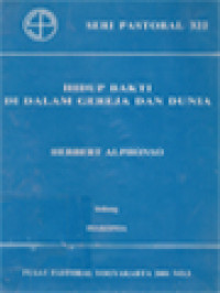 Image of Hidup Bakti Di Dalam Gereja Dan Dunia - Diakonia