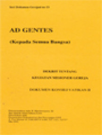 Image of Ad Gentes (Kepada Semua Bangsa) Dekrit Tentang Kegiatan Misioner Gereja - Dokumen Konsili Vatikan II