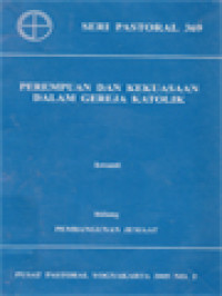 Image of Perempuan Dan Kekuasaan Dalam Gereja Katolik (Bidang Pembangunan Jemaat)