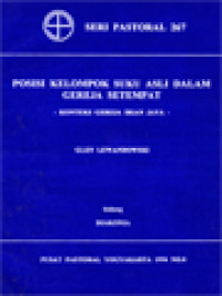 Image of Posisi Kelompok Suku Asli Dalam Gereja Setempat: Konteks Gereja Irian Jaya (Bidang Diakonia)