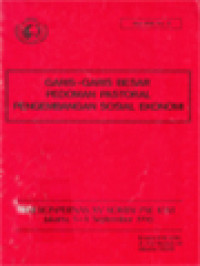 Image of Garis-Garis Besar Pedoman Pastoral Pengembangan Sosial Ekonomi