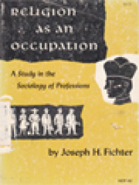 Image of Religion As An Occupation: A Study In The Sociology Professions