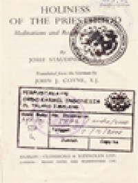 Image of Holiness Of The Priesthood: Meditation And Readings For Priests