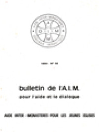 Image of Bulletin De I'A.I.M.: Pour L'aide Et Le Dialogue