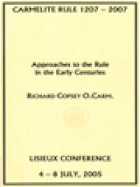 Image of Approaches To The Rule In The Early Centuries