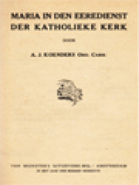 Image of Maria In Den Eeredienst Der Katholieke Kerk I