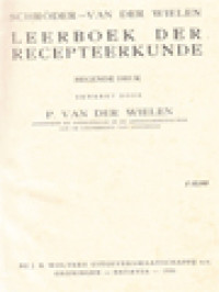Image of Leerboek Der Recepteerkunde
