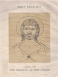 Image of The Mission Of The Priest: Holy Year 1975