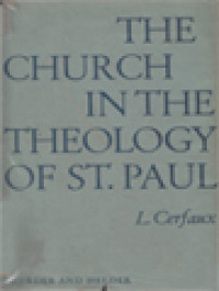 Image of The Church In The Theology Of St. Paul