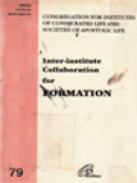 Image of Inter-Institute Collaboration For Formation: Congregation For Institutes Of Consecrated Life And Societies Of Apostolic Life