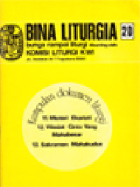 Image of Bina Liturgia 2D: Kumpulan Dokumen Liturgi (Misteri Ekaristi, Wasiat Cinta Yang Mahabesar, Sakramen Mahakudus)