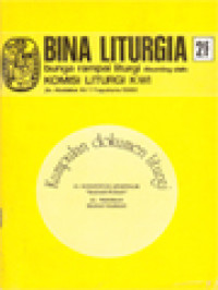 Image of Bina Liturgia 2F: Kumpulan Dokumen Liturgi (Konstitusi Apostolik 