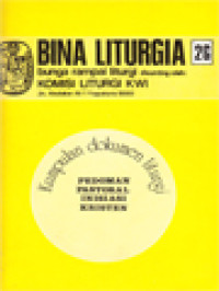 Image of Bina Liturgia 2G: Kumpulan Dokumen Liturgi (Pedoman Pastoral Inisiasi Kristen)