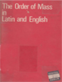 Image of The Order Of Mass In Latin And English