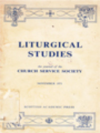 Image of Liturgical Studies: The Journal Of The Church Service Society