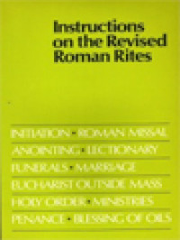 Image of Instructions On The Revised Roman Rites