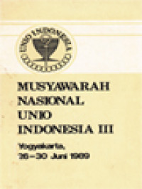 Image of Musyawarah Nasional Unio Indonesia III: Yogyakarta, 26-30 Juni 1989