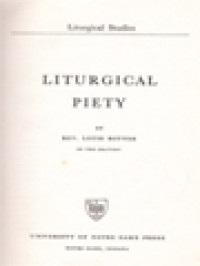 Image of Liturgical Piety