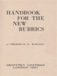 Image of Handbook For The New Rubrics