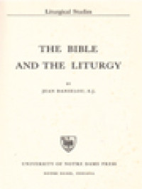Image of The Bible And The Liturgy
