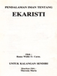 Image of Pendalaman Iman Tentang Ekaristi