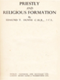 Image of Priestly And Religious Formation