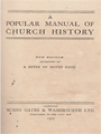 Image of A Popular Manual Of Church History
