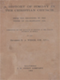 Image of A History Of Simony In The Christian Church