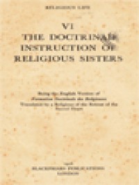 Image of The Doctrinal Instruction Of Religious Sisters