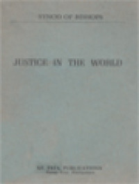 Image of Justice In The World: Synod Of Bishops