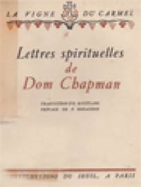 Image of Lettres Spirituelles De Dom Chapman
