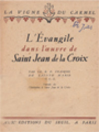 Image of L 'Évangile Dans L'oeuvre De Saint Jean De La Croix