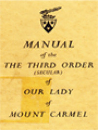 Image of Manual Of The Third Order (Secular) Of Our Lady Of Mount Carmel