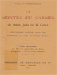 Image of La Montée Du Carmel De Saint Jean De La Croix, Deuxième Partie (Livre III)