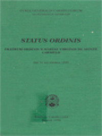 Image of Status Ordinis Fratrum B. Mariae Virginis De Monte Carmelo, Die 31 Decembris 1995