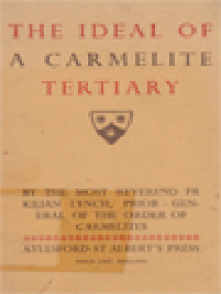 Image of The Ideal Of A Carmelite Tertiary