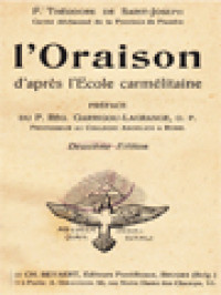 Image of L'Oraison: D’après l’Ecole Carmélitaine