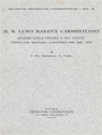Image of Il B. Luigi Rabatà Carmelitano: Studio Sulla Figura E Sul Culto Testo Dei Processi Canonici Del Sec. XVI
