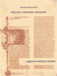 Image of Manuscripts In The Vatican Library Relating To The Carmelite Order