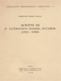 Image of Scritti Di P. Ludovico Saggi, O.Carm. (1921 - 1988)