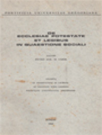 Image of De Ecclesiae Potestate Et Legibus In Quaestione Sociali