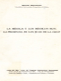 Image of La Mística Y Los Místicos Hoy: La Presencia De San Juan De La Cruz