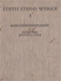 Image of Edith Steins Werke I. Kreuzeswissenschaft, Studie Über Joannes A Cruce